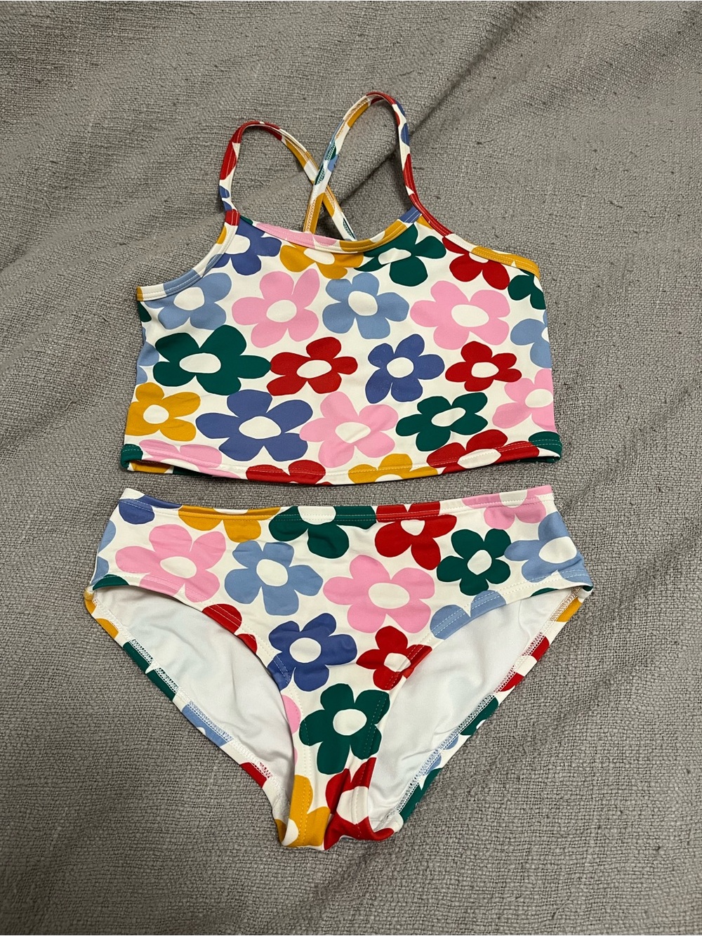 Hanna Andersson Floral Crop Tankini set